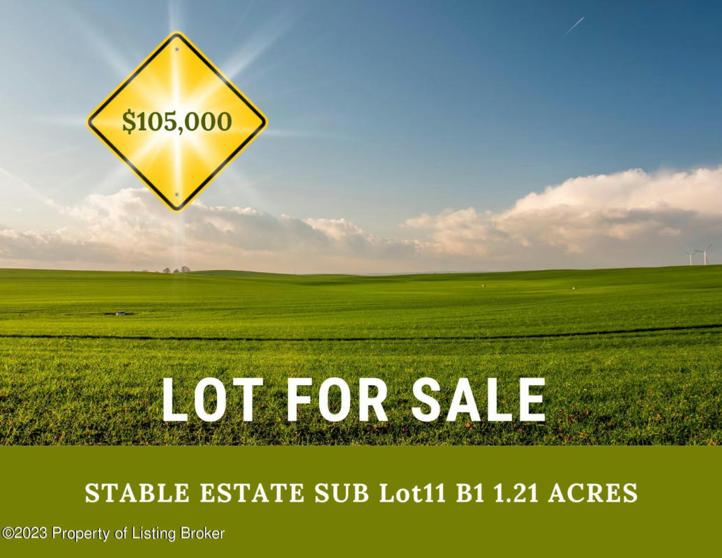 LOT 11, BLOCK 1, STABLE ESTATE, DICKINSON, ND 58601, photo 1 of 2